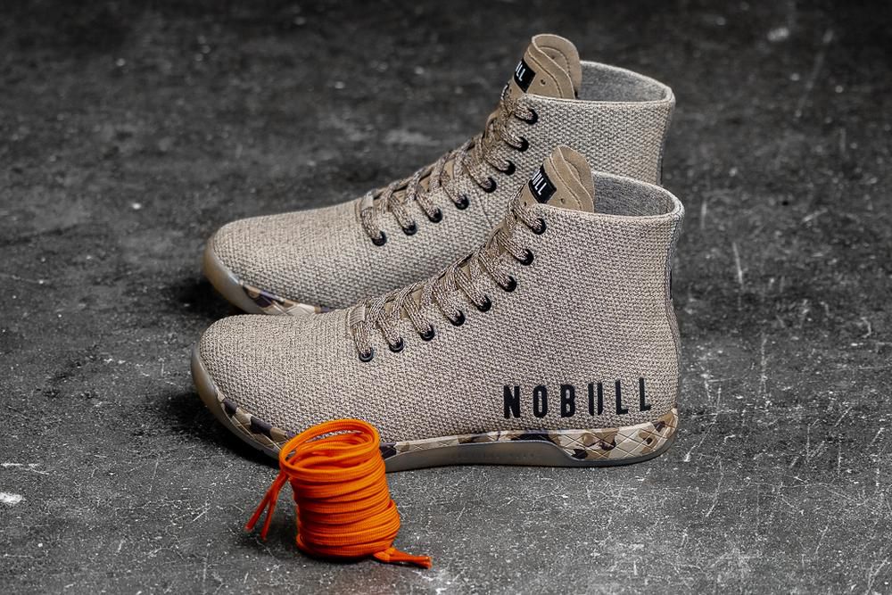 NOBULL Visoke Tenisice Ženske - Nobull Earth Superfabric Sive (632714-MBZ)